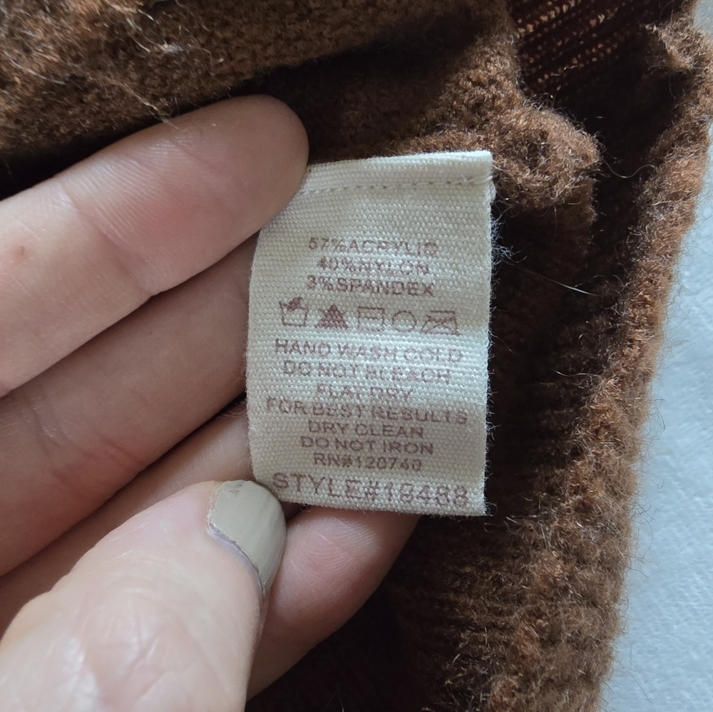Mystree▪️Chesnut Brown Mockneck Sweater - Picture 7 of 7